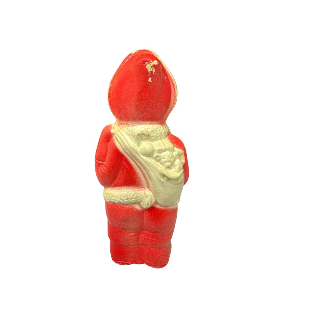 Vintage Hartz Santa Dog Squeaky Toy MCM Christmas Decor Works - Picture 3 of 5